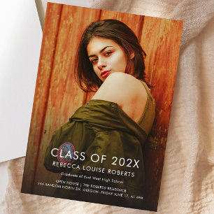 Invitation Graduation 2025 Photo Overlay Open House Party