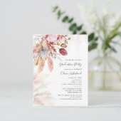 Invitation Graduation 2025 Photo Pampas Graduate Party (Debout devant)