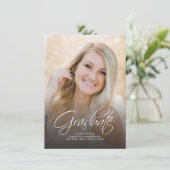 Invitation Graduation 2025 Photo Script Grad Party (Debout devant)