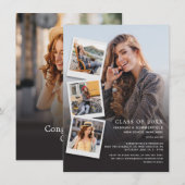 Invitation Graduation 2025 Photos Moderne Grad Party (Devant / Derrière)