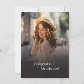 Invitation Graduation 2025 Photos Moderne Grad Party (Dos)