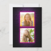 Invitation Graduation 2025 Pink Neon Grad Party (Dos)