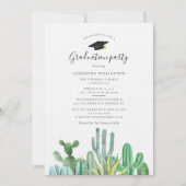 Invitation Graduation 2025 Watercolor Grad Party (Devant)