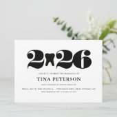 Invitation Graduation 2026 à l'école dentaire (Debout devant)