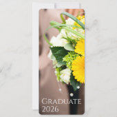 Invitation Graduation 2026 Custom Text Sunflower Announcement (Devant)