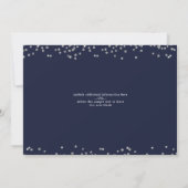 Invitation Graduation 2026 Navy Blue Silver Glitter (Dos)