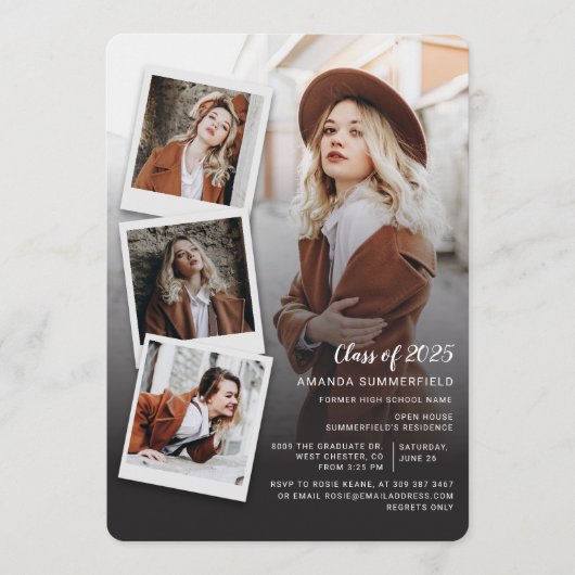 Invitation Graduation 2026 Photo Collage Grad Party (Devant)