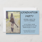 Invitation Graduation 2 Photo | Light Blue Modern Grad Party (Dos)