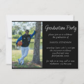 Invitation Graduation 2 Photo | Sophisticated Gold Keepsaké (Dos)