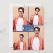 Invitation Graduation 4 Photo Collage Party (Devant)