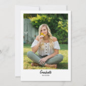 Invitation Graduation Announcement | Minimal Senior Portrait (Dos)