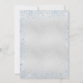 Invitation Graduation argent bleu clair parties scintillant l (Dos)