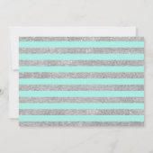 Invitation Graduation avec photo - Argent Vert (Dos)