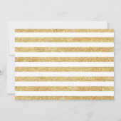 Invitation Graduation avec photo - Gold White (Dos)