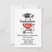 Invitation Graduation BBQ invitation, grande fête (Devant)