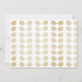 Invitation Graduation bleu et orange (Dos)