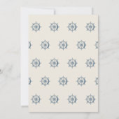 Invitation Graduation Boat Party Bateau roue nautique (Dos)