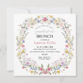 Invitation Graduation Brunch elegant modern watercolor (Devant)