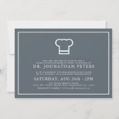 Invitation Graduation Chef minimale|Invitation de retraite (Devant)
