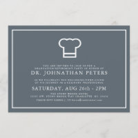 Graduation Chef minimale|Invitation de retraite
