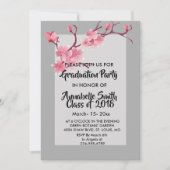 Invitation Graduation Cherry Blossom (Devant)