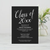 Invitation Graduation - Classe de Black White Mod Party (Debout devant)