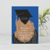 Invitation Graduation College High School Graduate Party (Debout devant)