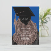 Invitation Graduation College High School Graduate Party Invi (Debout devant)