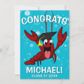 Invitation Graduation Crawfish Boil Homard Fête de fruits de (Devant)