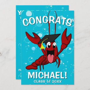 Invitation Graduation Crawfish Boil Homard Fête de fruits de