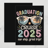 Invitation Graduation Cruise 2025 Graduate Cruising Squad (Devant / Derrière)