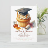 Invitation Graduation Cupcake Brunch Celebration (Debout devant)
