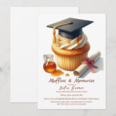 Invitation Graduation Cupcake Brunch Celebration (Devant / Derrière)