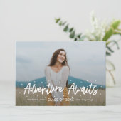 Invitation Graduation de couleur modifiable d'Outlook positif (Debout devant)