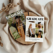 Invitation Graduation de couverture de magazine moderne