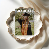 Invitation Graduation de couverture de magazine moderne