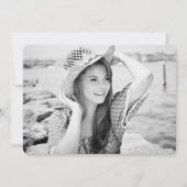 Invitation Graduation de dentelle vintage (Dos)