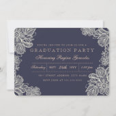Invitation Graduation de dentelle vintage (Devant)