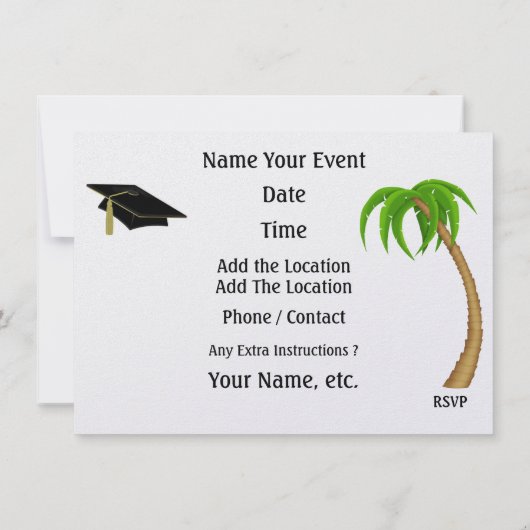 Invitation Graduation de Gator - SRF (Dos)