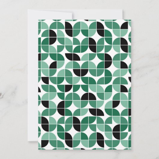 Invitation Graduation de groupe Parti Vert - Photo conjointe (Dos)