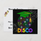 Invitation Graduation de la fête DISCO - SRF (Devant / Derrière)