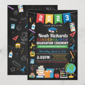 Invitation Graduation de la maternelle - modifier pour n'impo (Devant / Derrière)