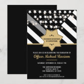 Invitation Graduation de l'agent correctionnel de la ligne Si (Devant / Derrière)