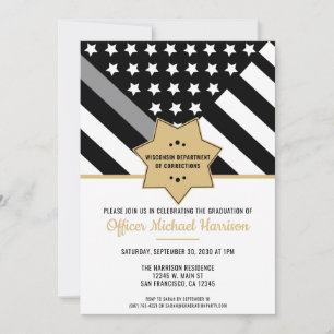 Invitation Graduation de l'agent correctionnel de la ligne Si