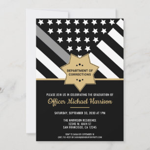Invitation Graduation de l'agent correctionnel de la ligne Si