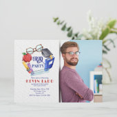 Invitation Graduation de l'enseignant de l'école Photo Invita (Debout devant)