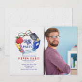 Invitation Graduation de l'enseignant de l'école Photo Invita (Devant / Derrière)