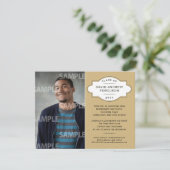 Invitation Graduation de médaillon géométrique (Debout devant)