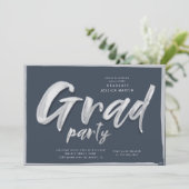 Invitation Graduation de script d'encre Partie photo personna (Debout devant)