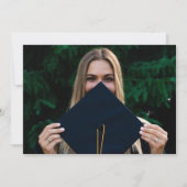 Invitation Graduation de script d'encre Partie photo personna (Dos)